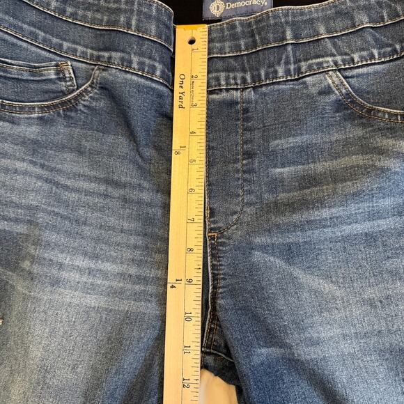 Democracy "Ab"Solution Boho Wide Leg High-Rise Jeans Size 16 - Picture 6 of 12